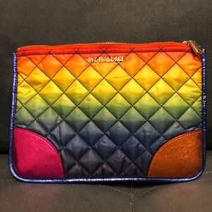Rare MZ Wallace Rainbow Print Avery Pouch